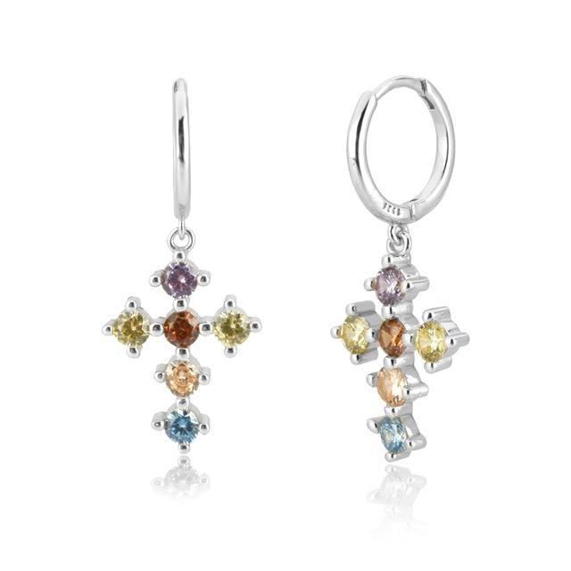 Orecchini "Croce di Zirconi" - Chiara Jewels